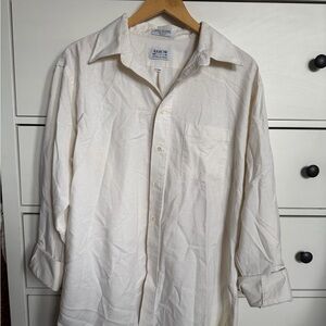 Arrow Men's Off-White Long-Sleeve Button-Up Shirt